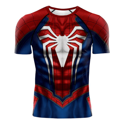 short Sleeve Spider man ps4 costume shirt crewneck