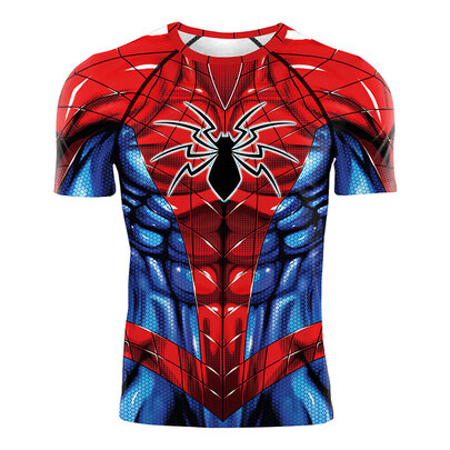 quick dry Spider Armor MK IV cosplay shirt for men's