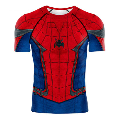 Marvel Spider Man Homecoming Workout Tee Shirt Short Sleeve