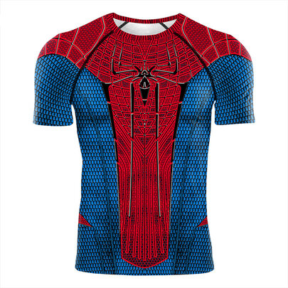 Spider-man Halloween Costume Shirt Short Sleeve