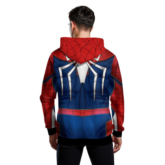 fashion marvel spider man ps4 zip up hoodie