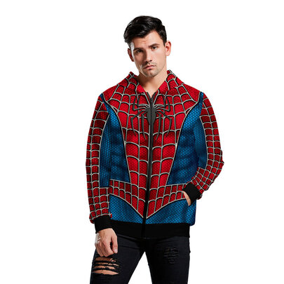 Spider-Man Graphic Hooded Sweatshirt and Zip Up Hoodie