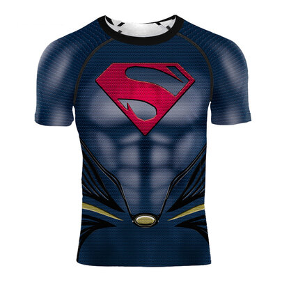 2013 DC Extended Universe Man of Steel Superman print tee