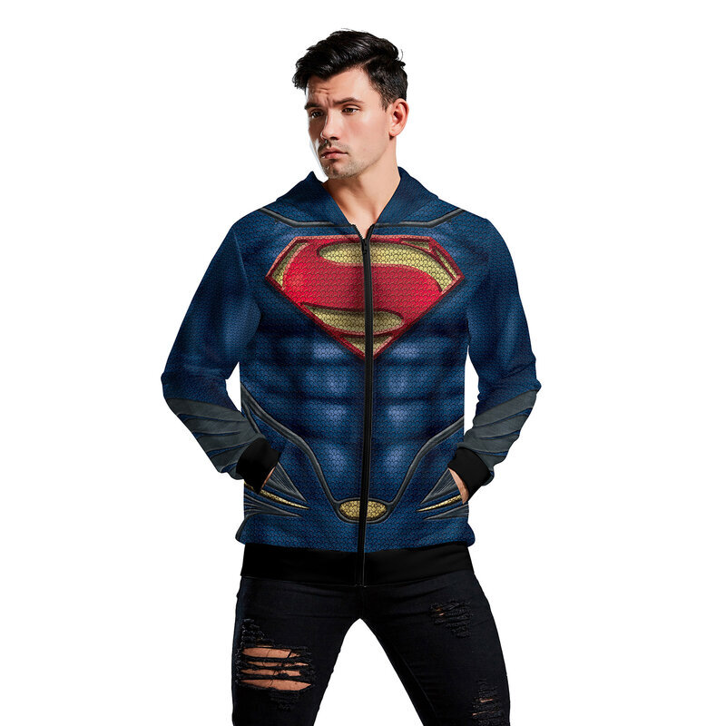 DC Comics Superman Symbol Zip-Up Hoodie - PKAWAY