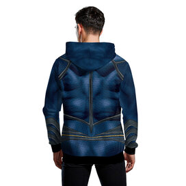zip up superman christmas hoodie