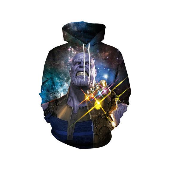 marvel thanos hoodies with hooded