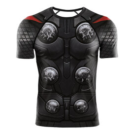 MCU Thor The Dark World movie costume shirt short sleeve