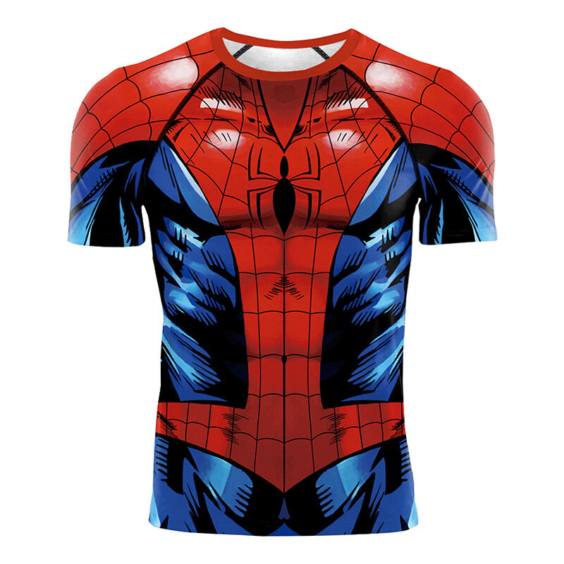 cyber y2k Spiderman Venom Tribal Reflective stretch graphic t-shirt mens  small