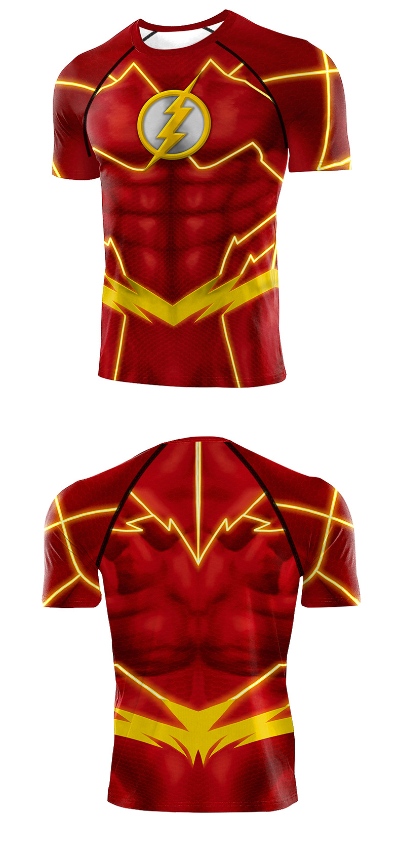 dc comic the red flash gym shirt