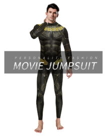 Cool Marvel Superhero black panther jumpsuit Costume