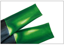 Green Lantern cosplay jumpsuit - sleeve detail