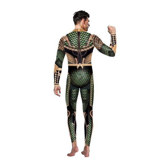 DC Aquaman Arthur Curry Jumpsuit Cosplay Costume