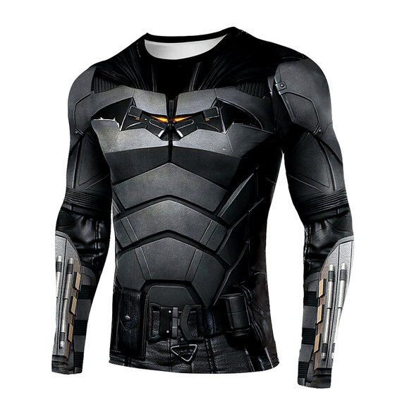 The Batman 2022 long sleeve compression gym shirt
