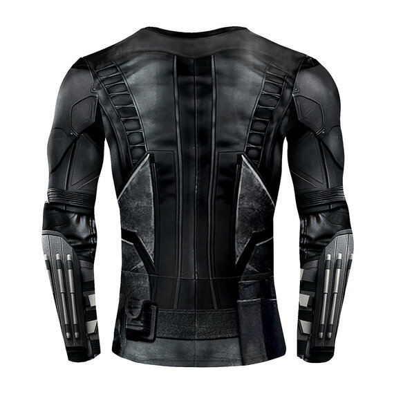 The Batman 2022 dri fit superhero compression running shirt