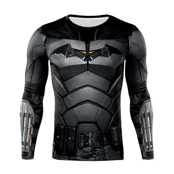 The Batman 2022 quick dry compression workout shirt