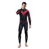 TV Titans Nightwing 3D Jumpsuit Red And Black