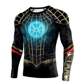 2021 No Way Home Spiderman long sleeve print t shirt with Blue Magic Web