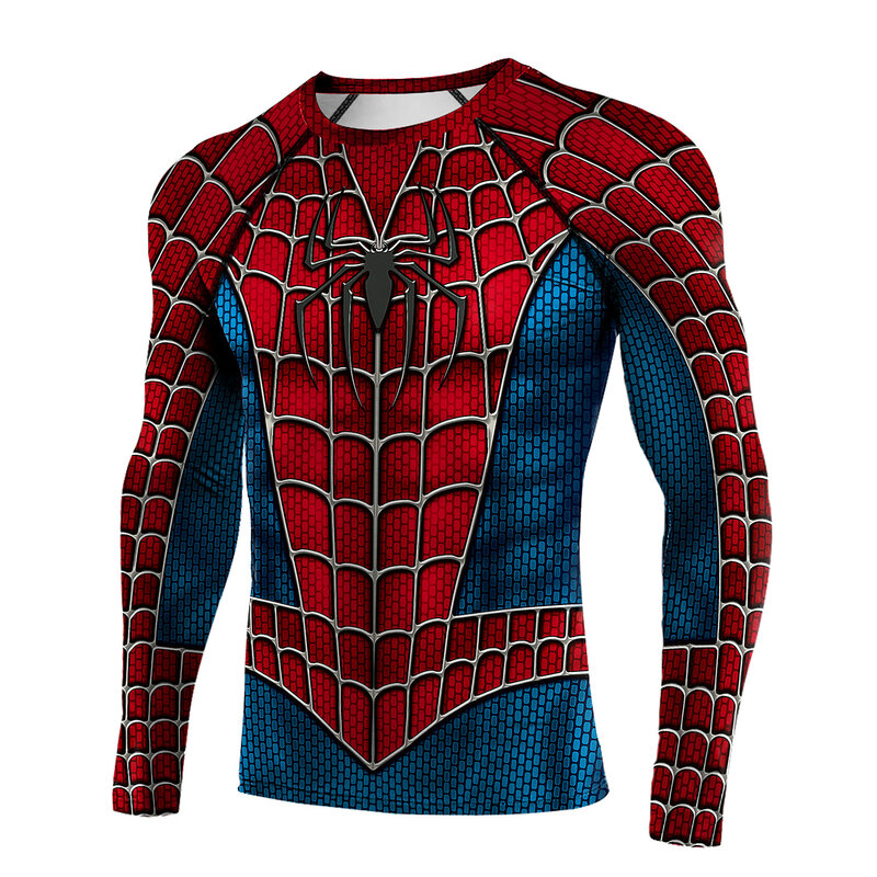 Premium quality SPIDERMAN superhero compression shirt ideal for