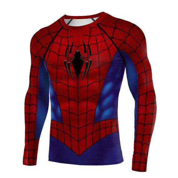 long sleeve Spider-man 3 Compression Gym Shirt