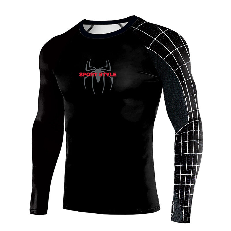 Dri Fit Black Spider-man Compression Top - PKAWAY