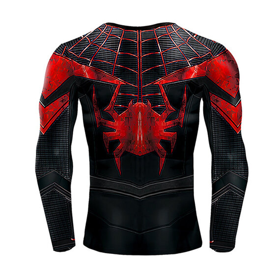 spider-man dri fit costume shirt for men Miles Morales  red