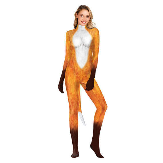 sexy catsuit for women party club night - fox