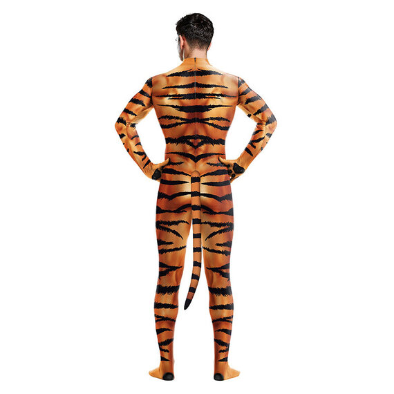 boys full body catsuit with tail for cosplay