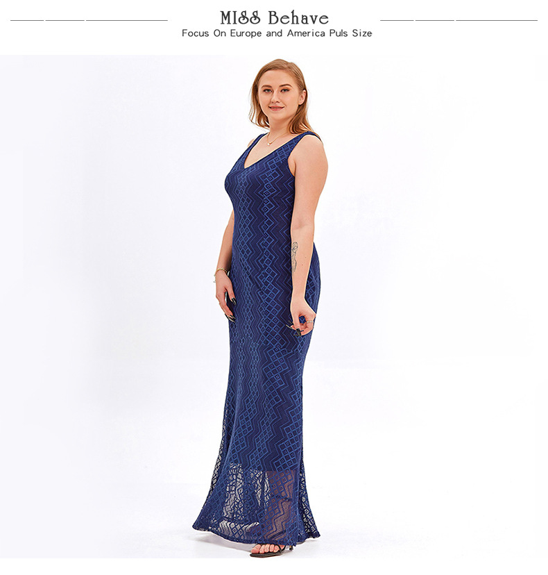 blue plus size wedding dress for overweight women