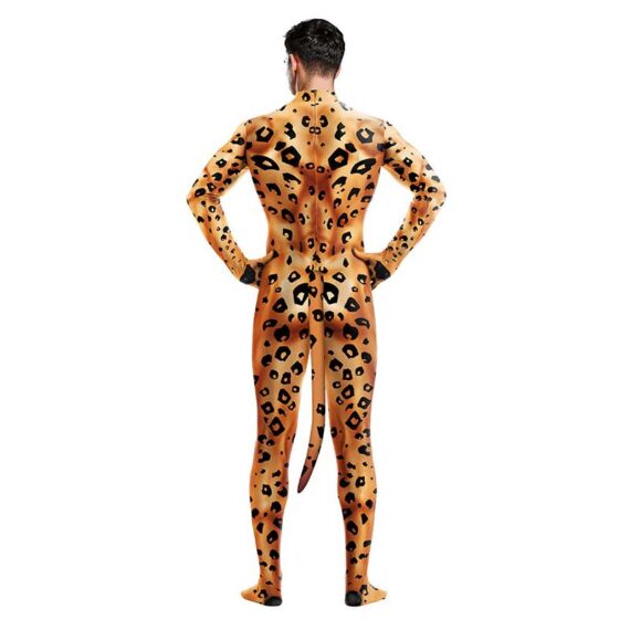 boys full body tiger catsuit with tail for cosplay