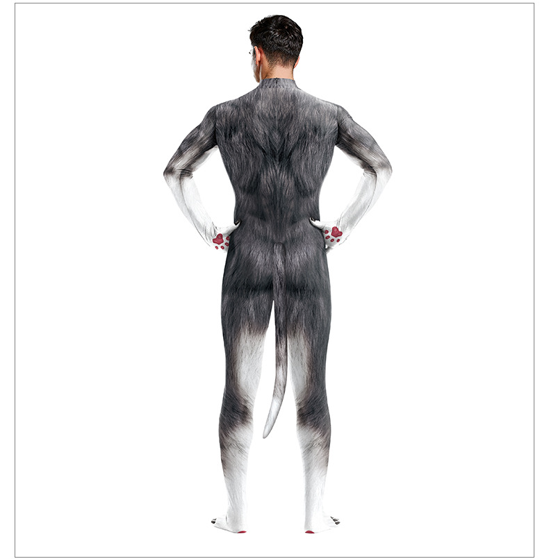fashion animal 3d print jumpsuit - back