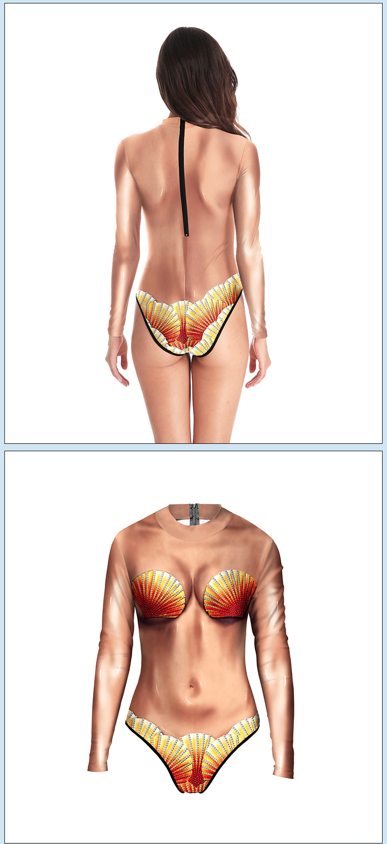 Aquaman Queen One Piece Sexy Bathing Suit For Womens - front and back