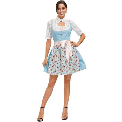 light blue german oktoberfest dress