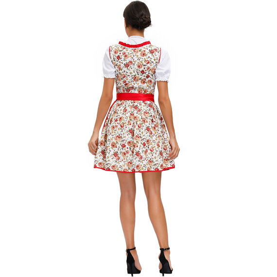 Girls German Dirndl Dress Bavarian Oktoberfest Costumes for Halloween Carnival