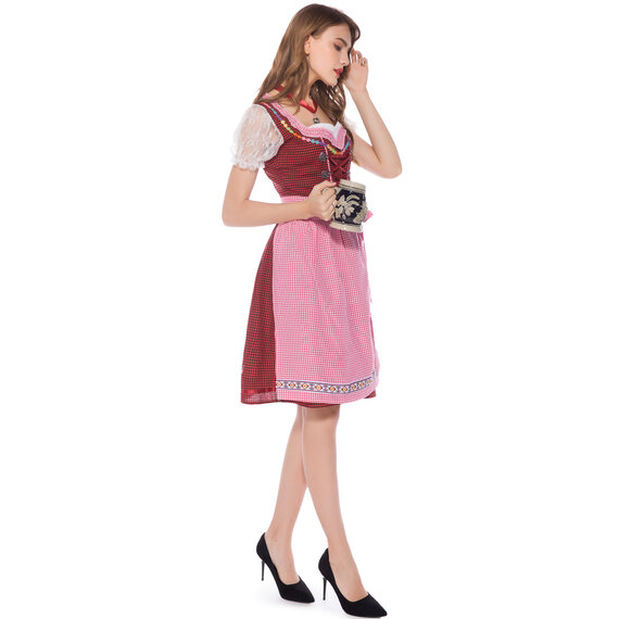 Women's Dirndl Dress Plus Oktoberfest Waitress Party Dress