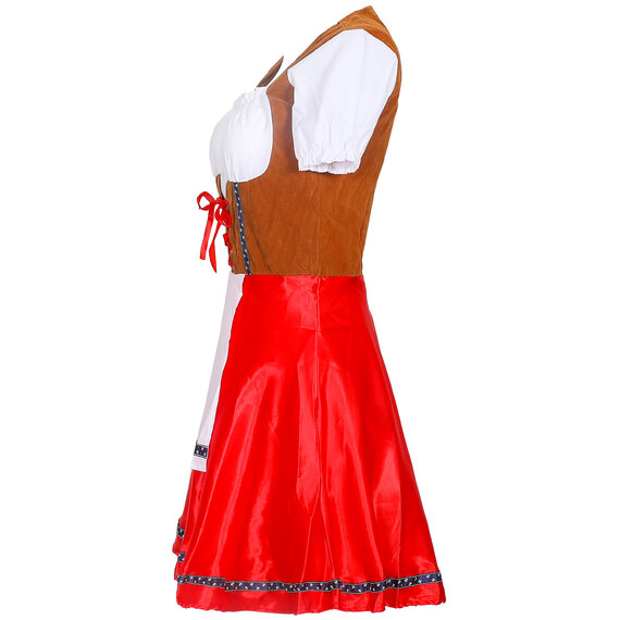 Women's Beer Babe Oktoberfest Costume red