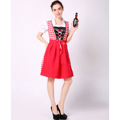 A-line Dress German dirndl dress Bavarian Oktoberfest