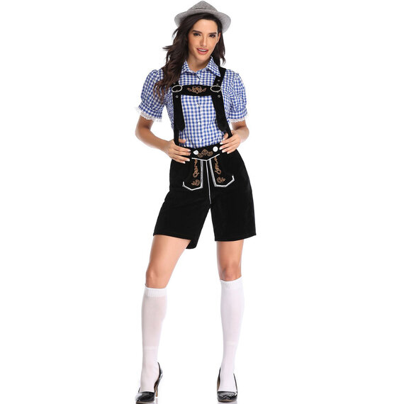 ladies lederhosen and blouse for beer festivals