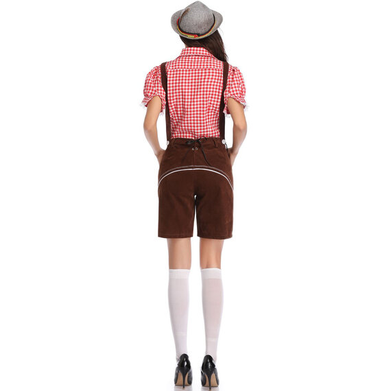 beer costume party Womens Lederhosen shorts Bavarian Oktoberfest dirndl Costume