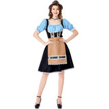 Women's German Dirndl Dress concealed zipper in the back