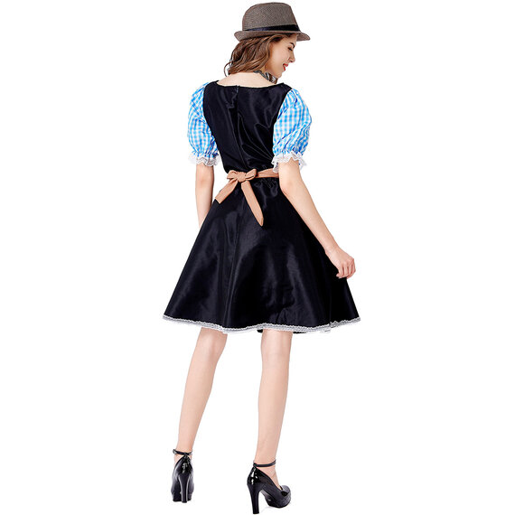 German Dirndl Dress Two piece set costume including a dress and an apron