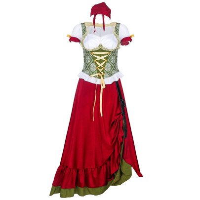 Womens Oktoberfest Medieval Renaissance Dress Halloween Cosplay Costume