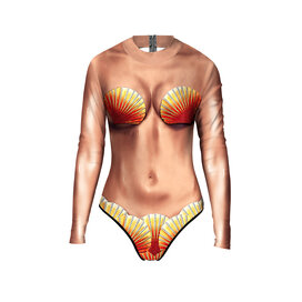 DC COMIC Aquaman Queen Mera zipper up One Piece 3d print swimwear for girl