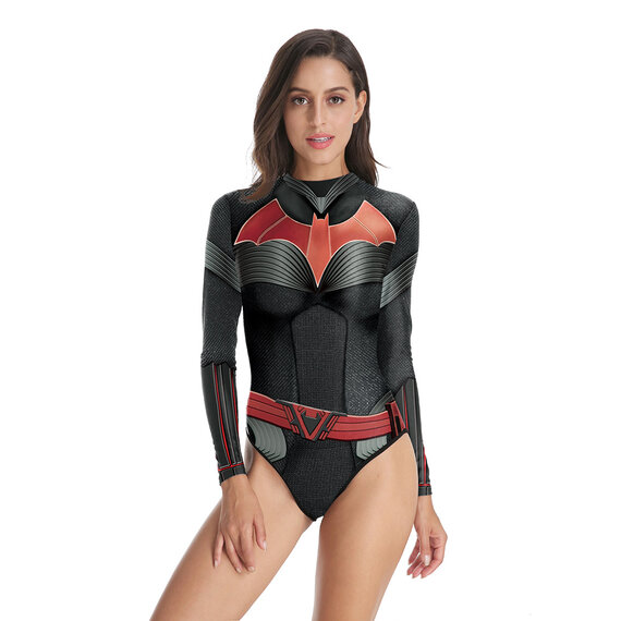 marvel superhero batman 3d full print swimsuit for female