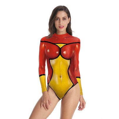 Neon Genesis Evangelion Japanese Eva Asuka Cosplay One-Piece Swimwear