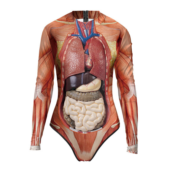 Human Anatomy Internal Organ beachwear for girls