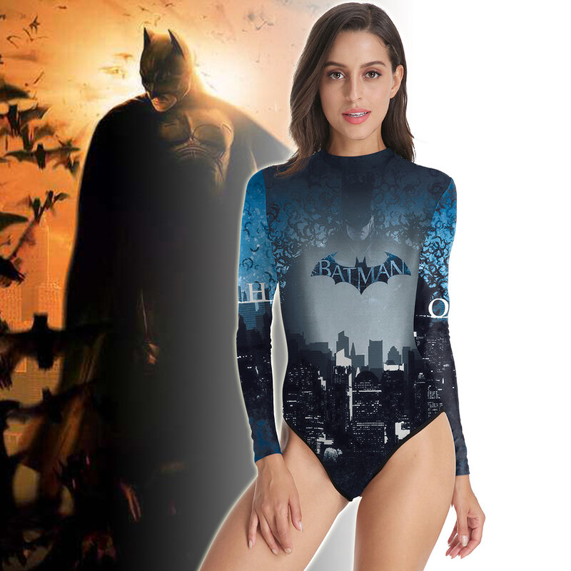 The Dark Knight Batman One Piece Sexy Swimwear For Lady - PKAWAY