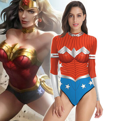 Tummy Control Swimming Suits - Wonder Women 3d print bathing suit