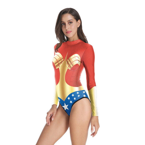 Girls Wonder Woman 3d print swimsuit