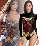 Girls DC Comic Wonder Woman superhero cosplay swimdress for swimming pool parties