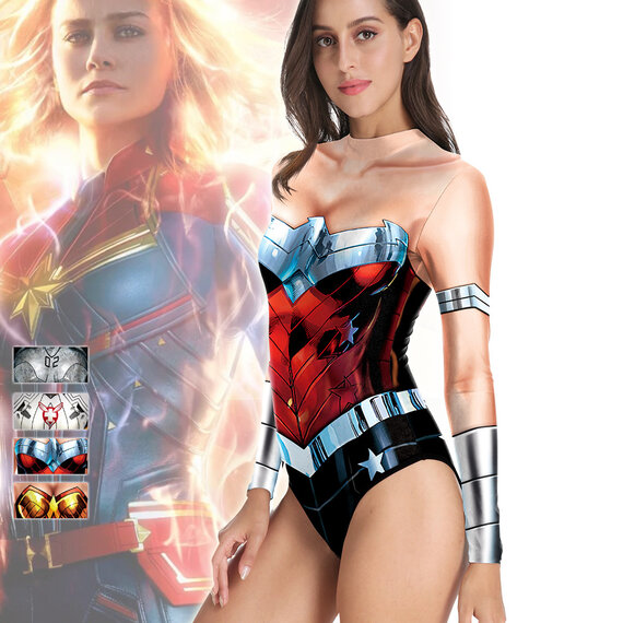 HBO Wonder Woman 1984 Superhero Costume Swimdress